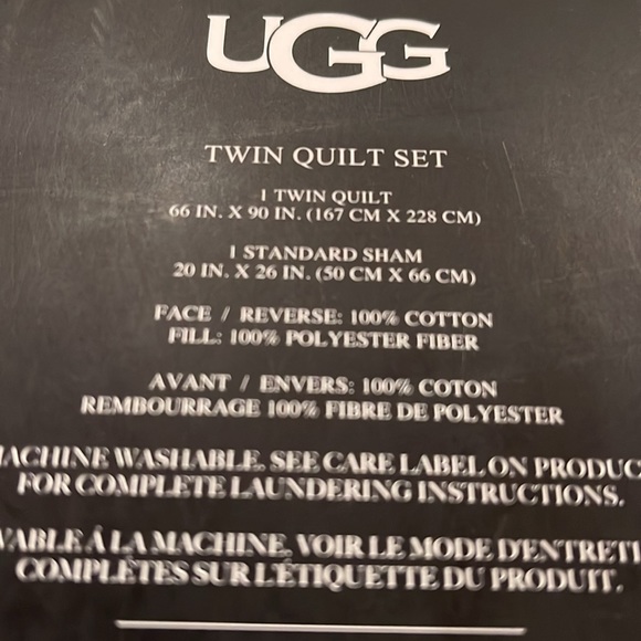 UGG brand new twin quilt set - Picture 9 of 12